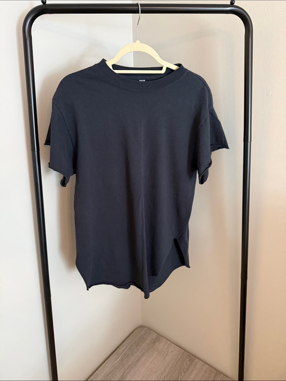 Crew Neck Split Side T-Shirt
